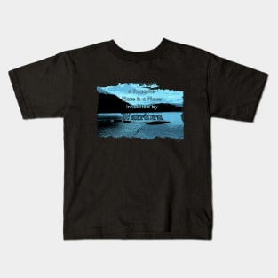 Peaceful Place Blue Kids T-Shirt